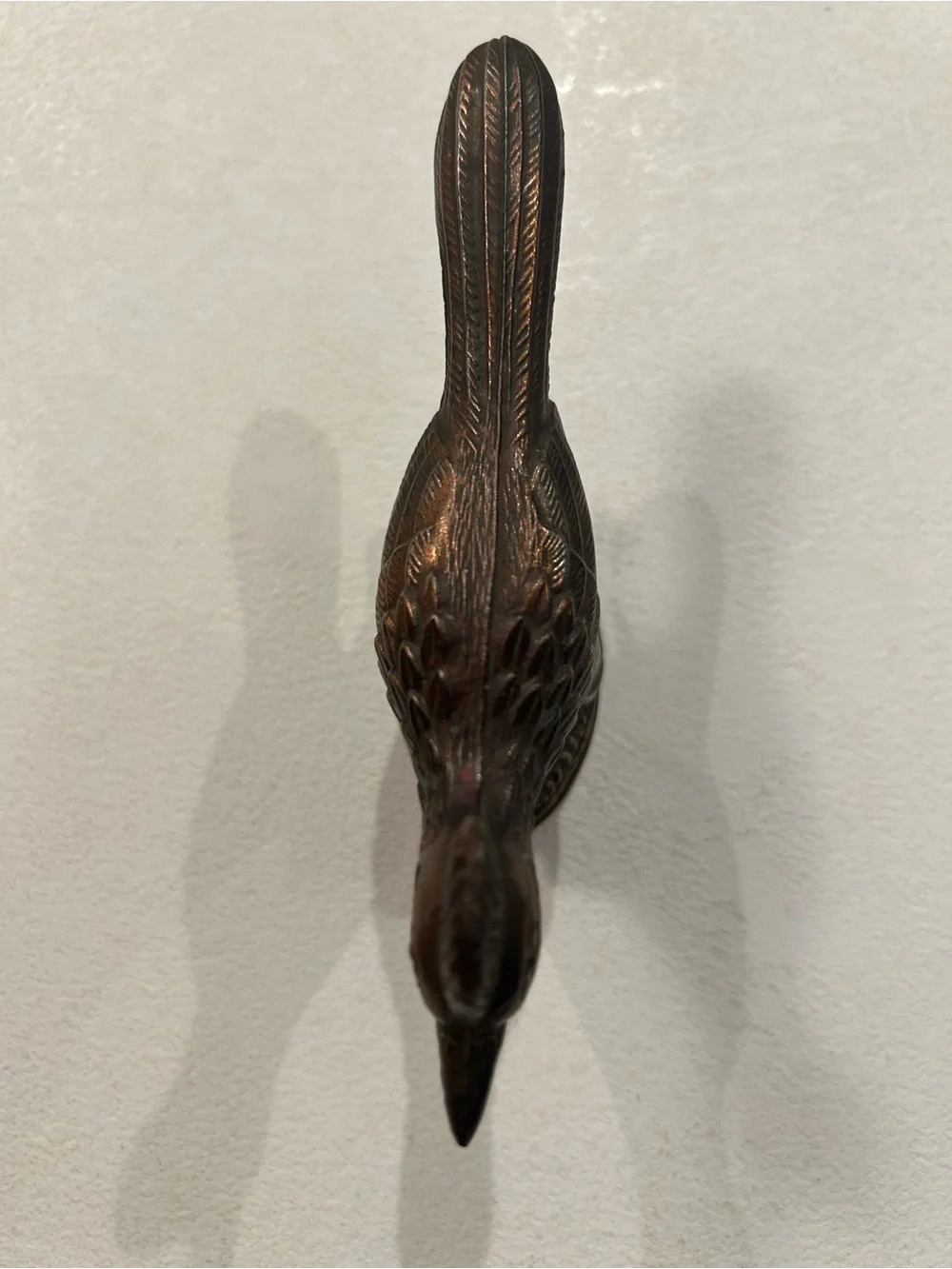 Vintage Bronze Tone Metal Roadrunner New Mexico Souvenir - Picture 8 of 10